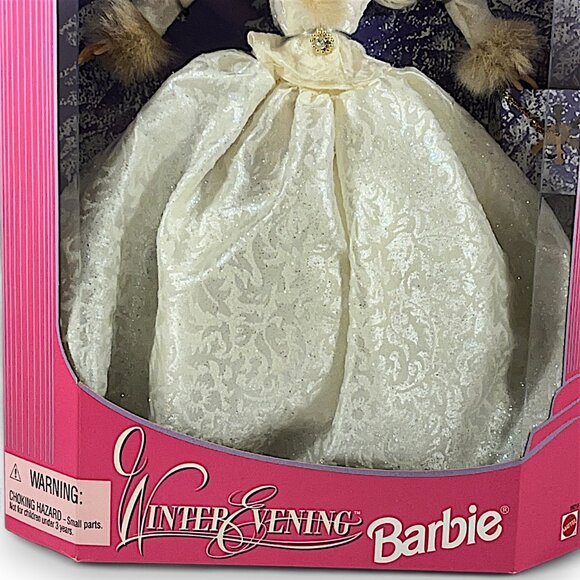 1998 Mattel Barbie 12" Winter Evening Special Edition Doll NRFB #19218 - Picture 4 of 11